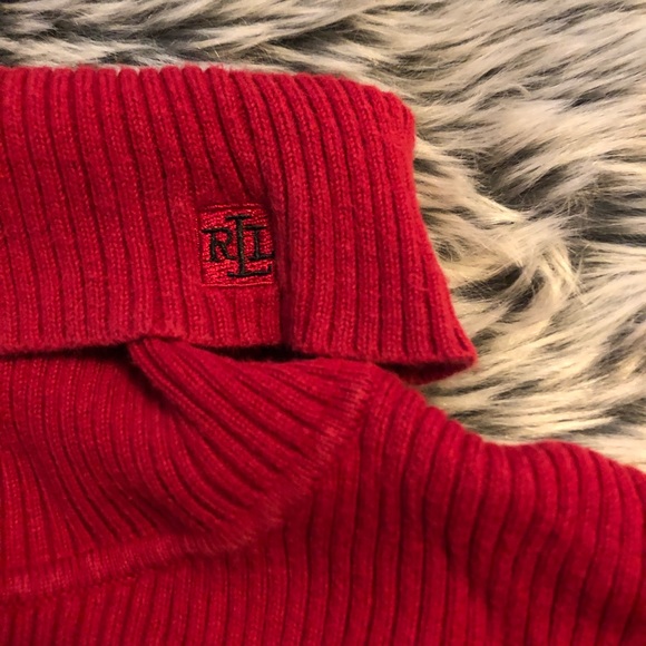 Red and Black Stripped Turtleneck - Picture 2 of 3